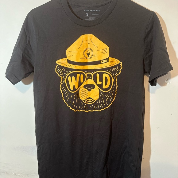 KEEP NATURE WILD Wildbear TEE Unisex Size Small - Picture 3 of 5